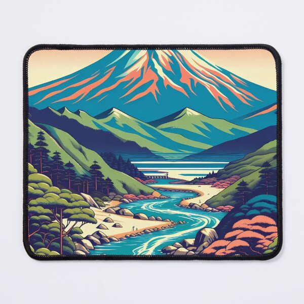 Item preview, Tranquil Mountain Vista: A River's Journey designed and sold by Vitalka-uk.