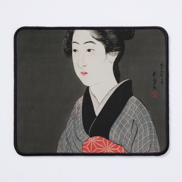 Item preview, Waitress Holding a Tray (Portrait of Onao a Maid at the Matsuyoshi Inn Kyoto) designed and sold by My Artprintz.