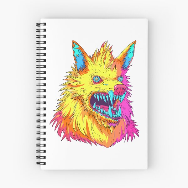 Item preview, Weird crazy wolf designed and sold by TheRealmWithin.