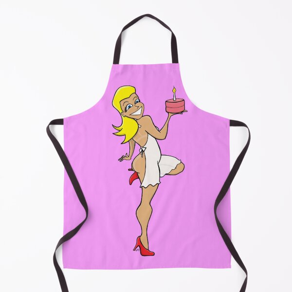 Item preview, Blonde Birthday Cake Pinup Girl Bare Ass in Apron designed and sold by Saint Christopher.