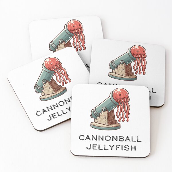 Item preview, Cannonball Jellyfish Pun  designed and sold by DinoKate.