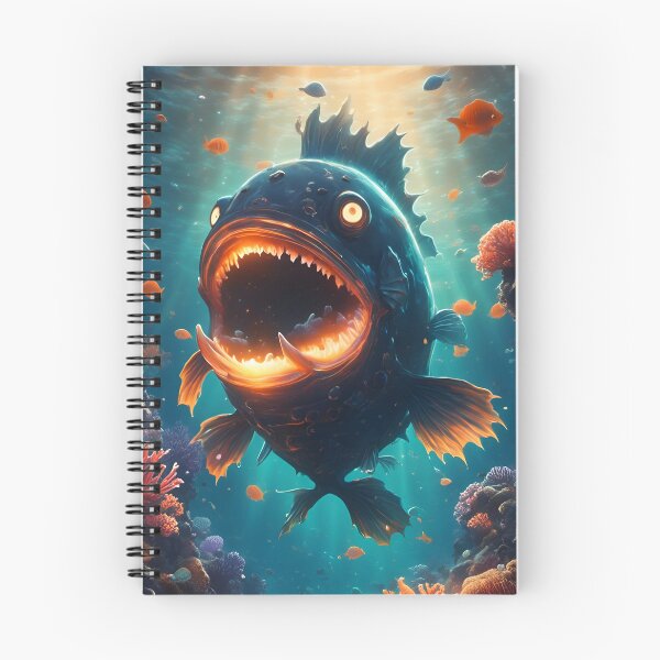 Item preview, Creatures of the Deepsea - Bioluminescent Piranha designed and sold by FunverAI.