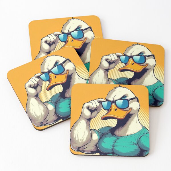 Item preview, Gigachad duck with sunglasses designed and sold by sakkara22.