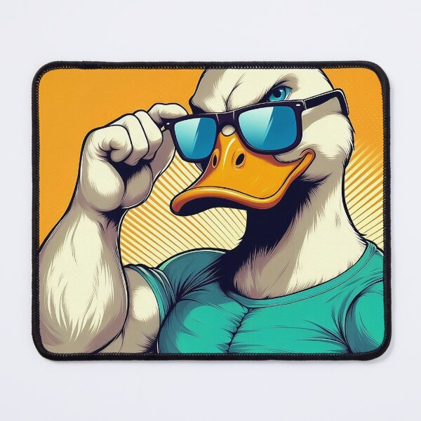 Item preview, Gigachad duck with sunglasses designed and sold by sakkara22.