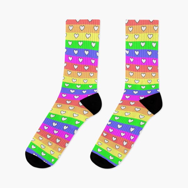 Item preview, Tiny White Hearts on Rainbow designed and sold by BeJolley.