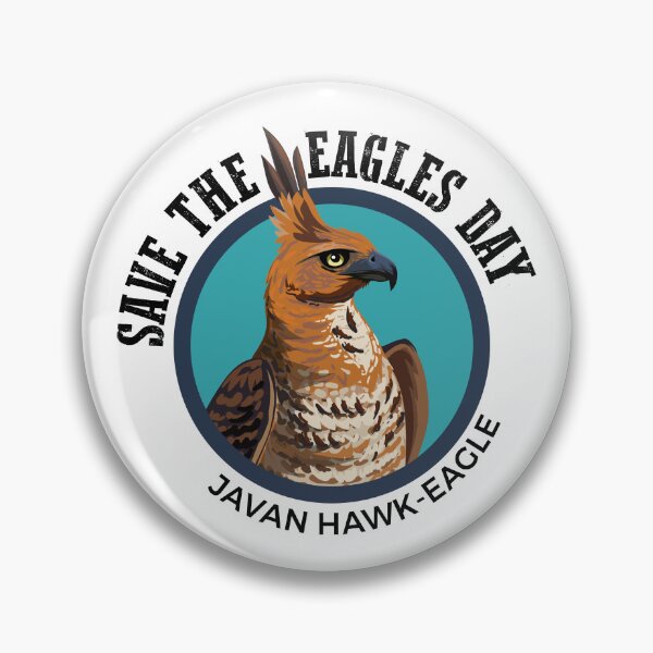 Item preview, Save the Eagles Day - Javan Hawk-Eagle designed and sold by Peppermint Narwhal.