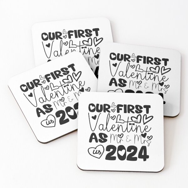 Item preview, Our First Valentine As Mr And Mrs, Gift for New Married designed and sold by ArtByKatti.