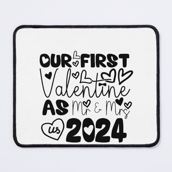 Item preview, Our First Valentine As Mr And Mrs, Gift for New Married designed and sold by ArtByKatti.