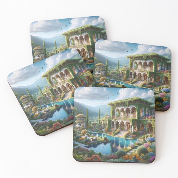Item preview, Majestic Escape: Dream Villa and Enchanted Gardens designed and sold by UrbainEcho.