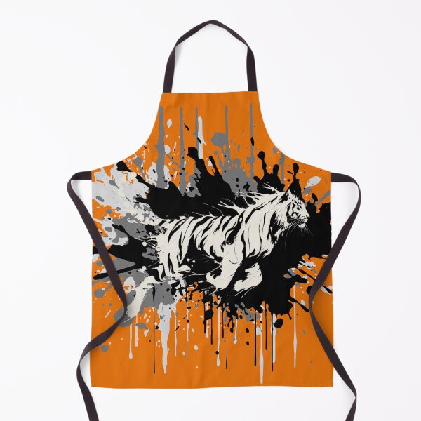 Item preview, Majestic Bengal Tiger - Black and White Ink Blot designed and sold by HausKatz.