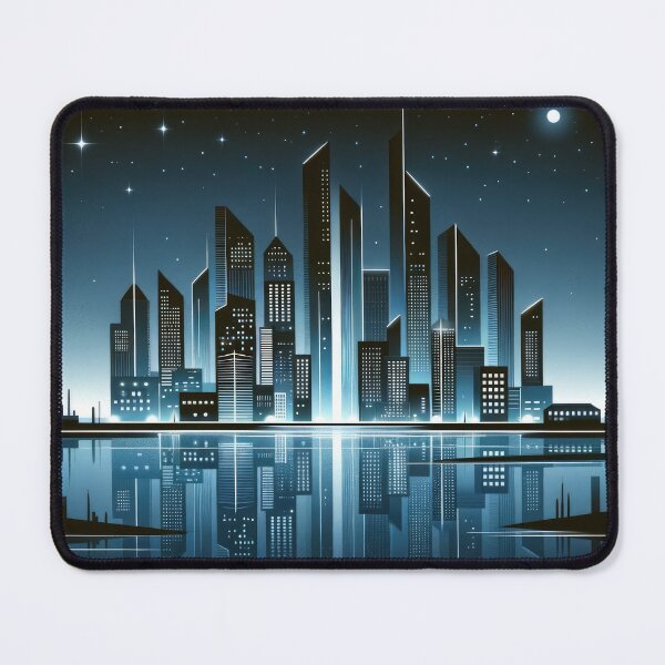Item preview, Futuristic Cityscape by Night designed and sold by SunkenCost.