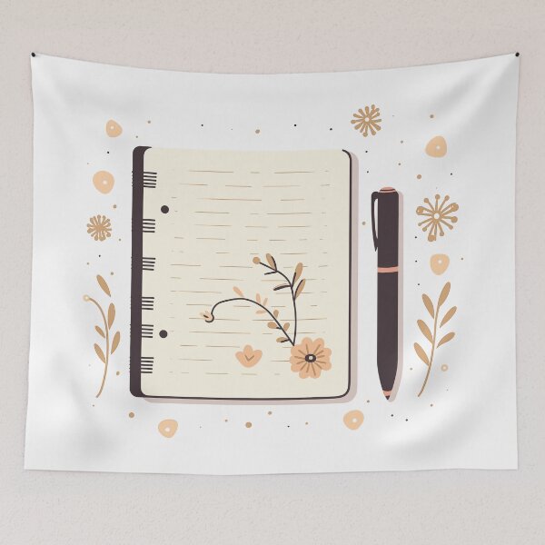 Item preview, Whimsical Journal and Pen designed and sold by CamGO.