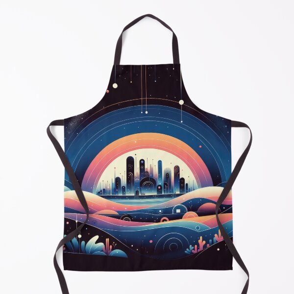Item preview, Alien Cityscape Under Starry Sky designed and sold by SunkenCost.