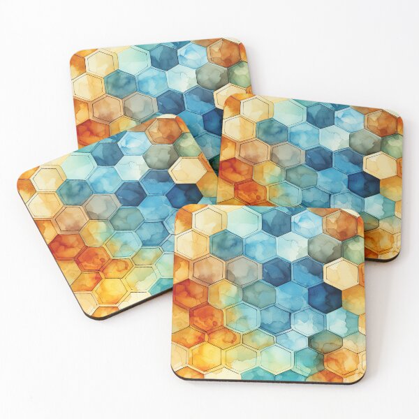 Item preview, Rainbow Mosaic Honeycomb 11 designed and sold by the-Nerdlings.