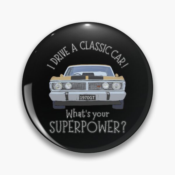 Item preview, GT Gold - I DRIVE A CLASSIC CAR, whats your SuperPower? designed and sold by Michael van der Hoorn.