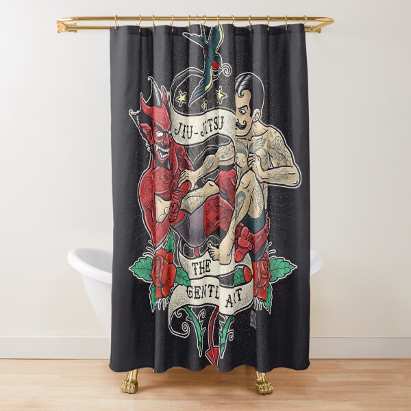 Thai Tattoo Design Shower Curtain 'carp Koi Fish Japanese Ukiyo-e