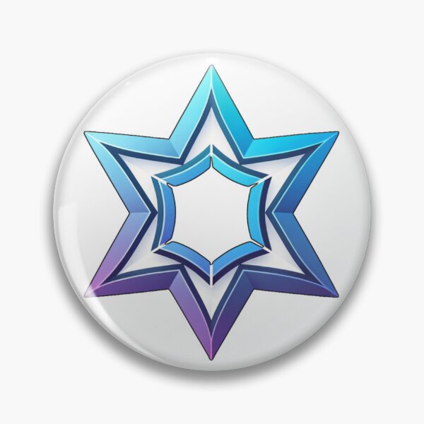 Item preview, Blue and Purple Simple Star with Hexagon Inside designed and sold by kylmllr101684.
