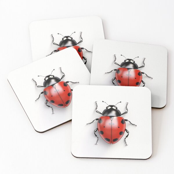 Item preview, Ladybug on a White Background designed and sold by dcrc.