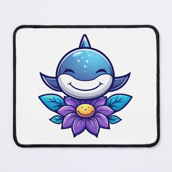 Item preview, Cute shark with flower designed and sold by TheRealmWithin.