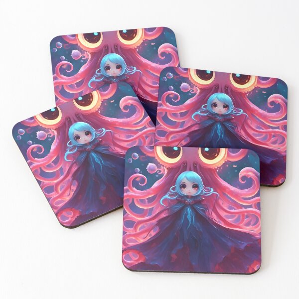 Item preview, Creatures of the Deepsea - The Vampire and her Squid designed and sold by FunverAI.