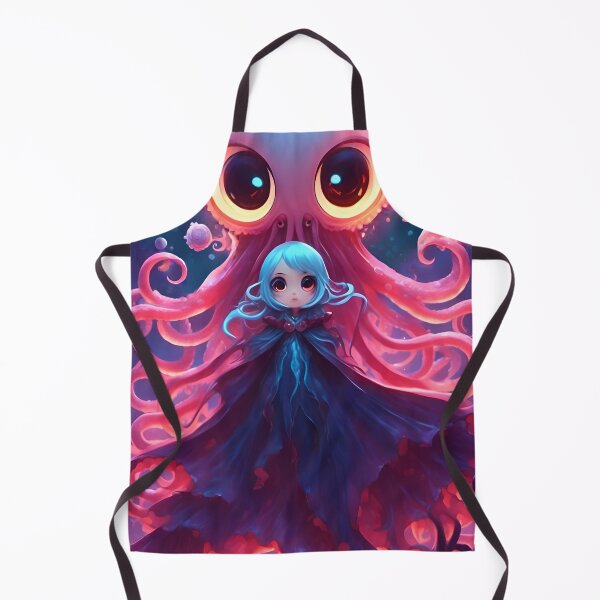 Item preview, Creatures of the Deepsea - The Vampire and her Squid designed and sold by FunverAI.