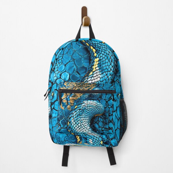 Item preview, Snakeskin Blue Snake Serpent Animal Print Viper Fashion designed and sold by couture-rapture.