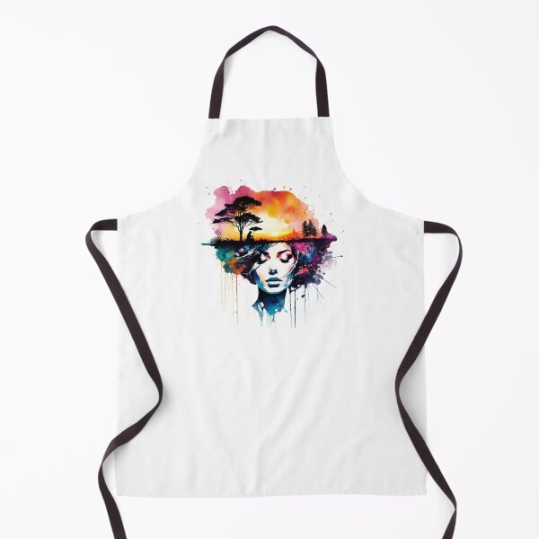 Item preview, Island Head Watercolour Woman #2 designed and sold by fluidwatercolor.