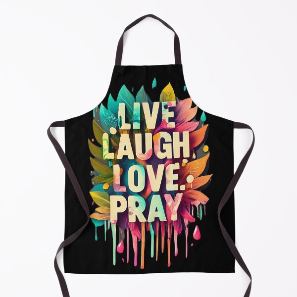 Item preview, Live Laugh Love Pray - Obra de arte vibrante - Cristiano inspirador designed and sold by Chez-Creations.