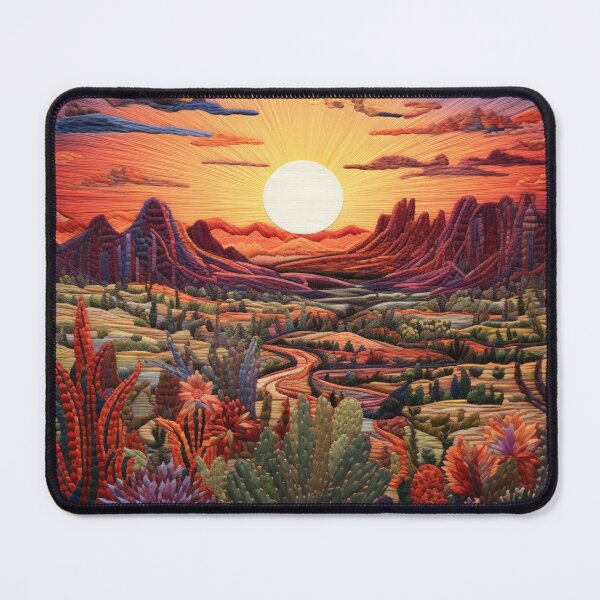 Item preview, 3D Embroidery Print of Desert Sunset designed and sold by NDMDesignStudio.