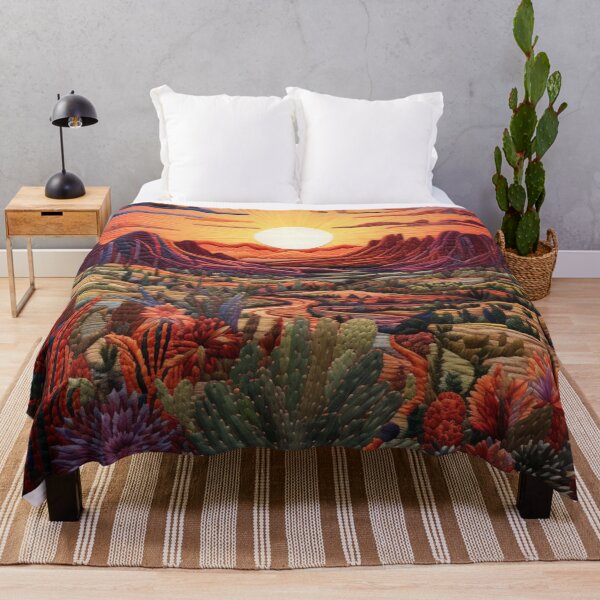Item preview, 3D Embroidery Print of Desert Sunset designed and sold by NDMDesignStudio.