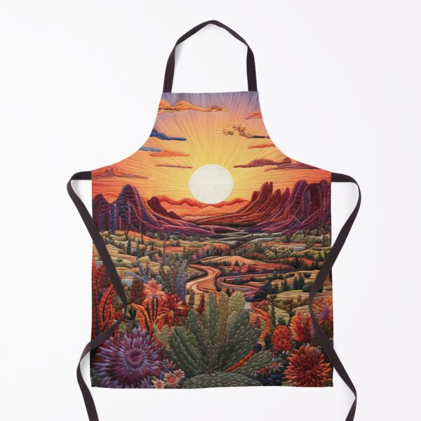 Item preview, 3D Embroidery Print of Desert Sunset designed and sold by NDMDesignStudio.