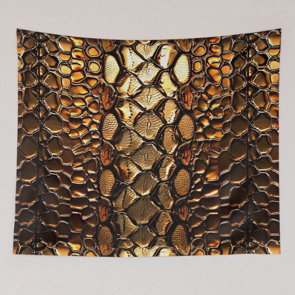 Item preview, Snakeskin Bronze Snake Serpent Animal Print Viper Fashion designed and sold by couture-rapture.