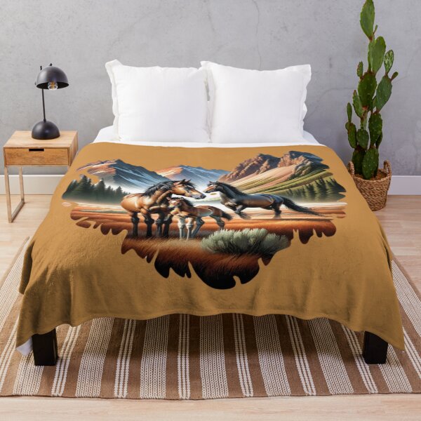 Item preview, Wild Mustang Family designed and sold by critterpatchusa.