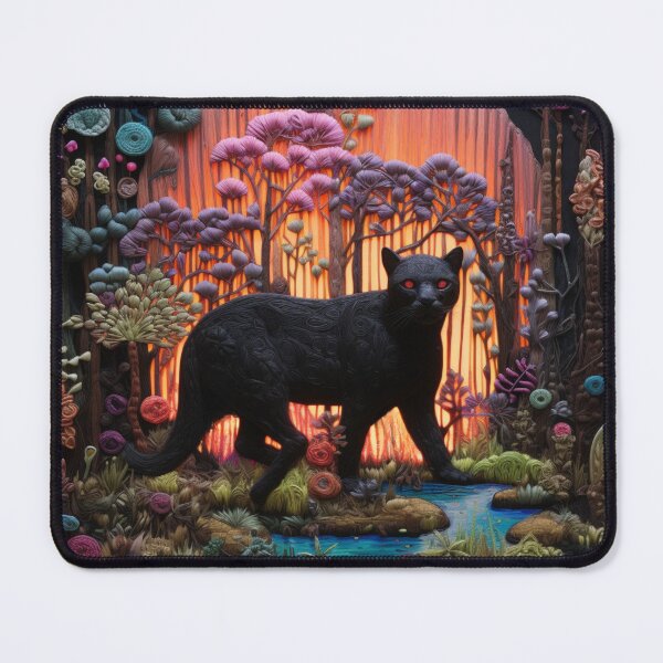 Item preview, Panther In Psychedelic Forest designed and sold by NDMDesignStudio.