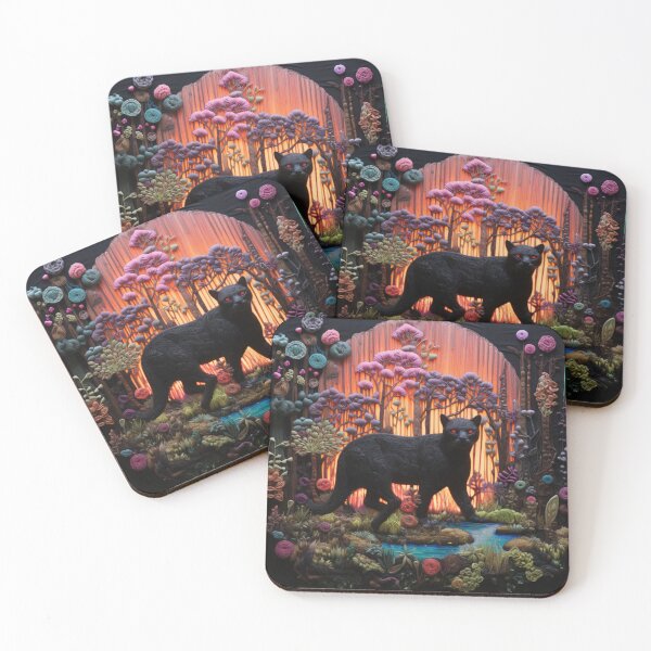 Item preview, Panther In Psychedelic Forest  designed and sold by NDMDesignStudio.