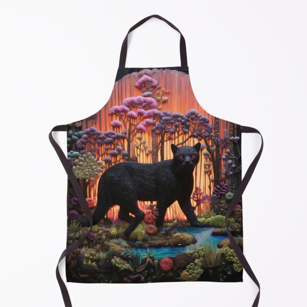Item preview, Panther In Psychedelic Forest designed and sold by NDMDesignStudio.
