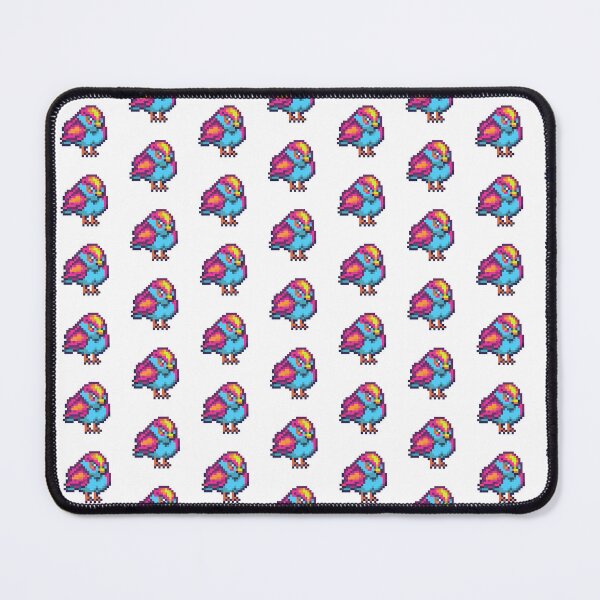 Item preview, Side view of Pixel art Multicolored bird designed and sold by Sushi-Pixels.