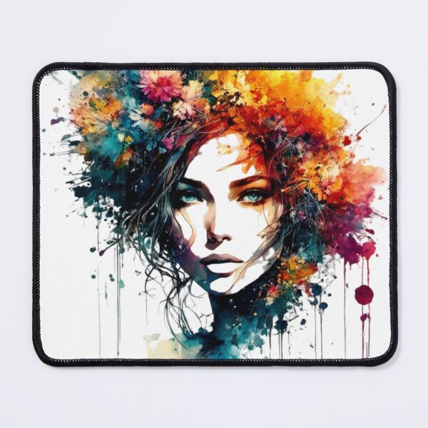 Item preview, Flower Head Women Watercolour #3 designed and sold by fluidwatercolor.