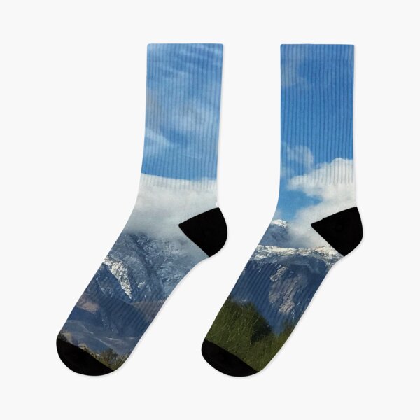 Item preview, Snowy Mountains With Elegant Clouds In Blue Sky designed and sold by DEC02.