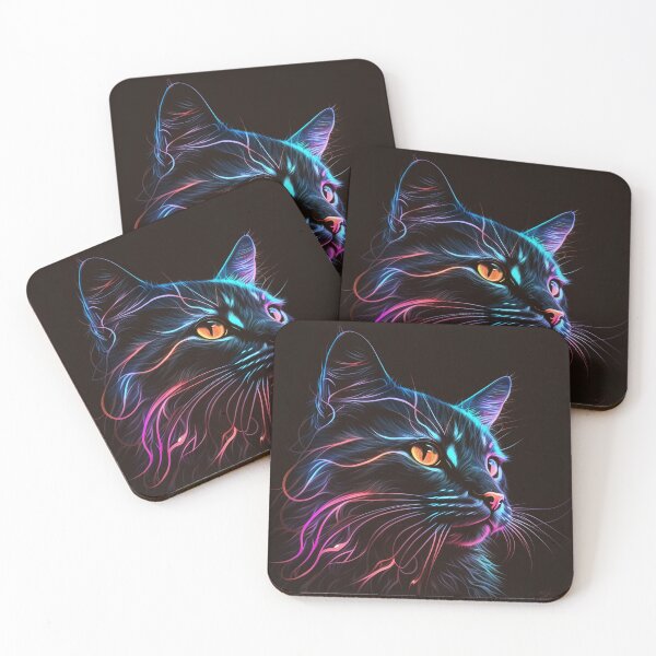 Item preview, Cat Neon Art 4 designed and sold by AstroRisq.