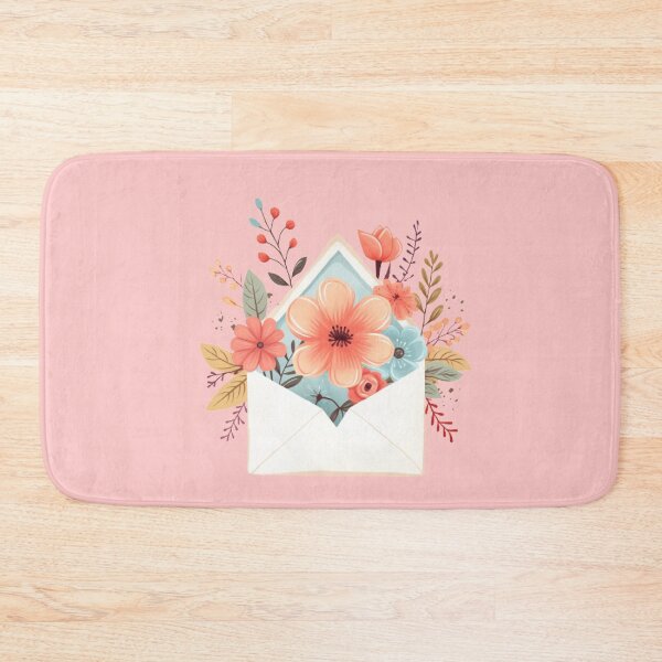 Item preview, Cute envelope with flowers sticker designed and sold by Yu-Future.