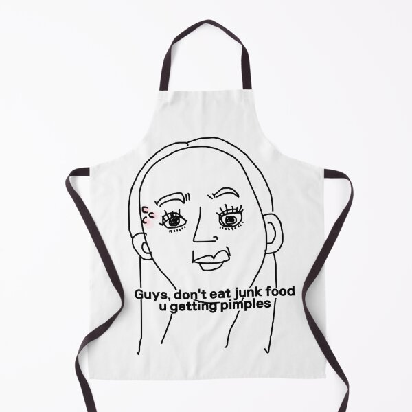 Item preview, Guys, don't eat junk food I'm getting pimples designed and sold by ssimk.