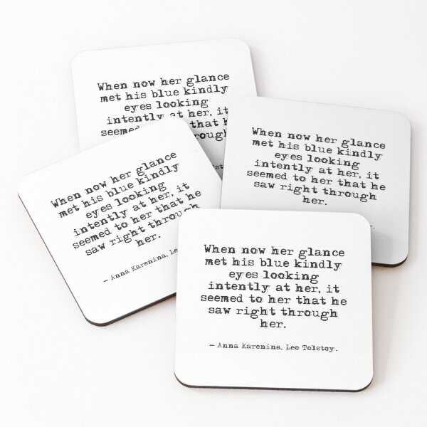 Item preview, He saw right through her - Anna Karenina, Leo Tolstoy designed and sold by peggieprints.