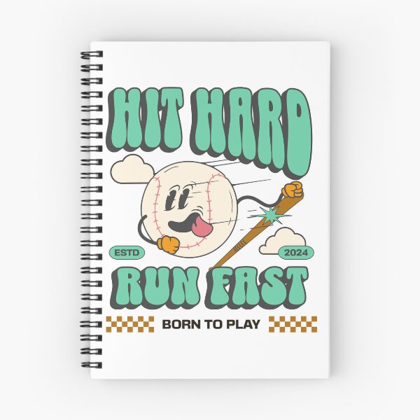 Item preview, Hit Hard Run Fast Baseball designed and sold by TboneTreasures.