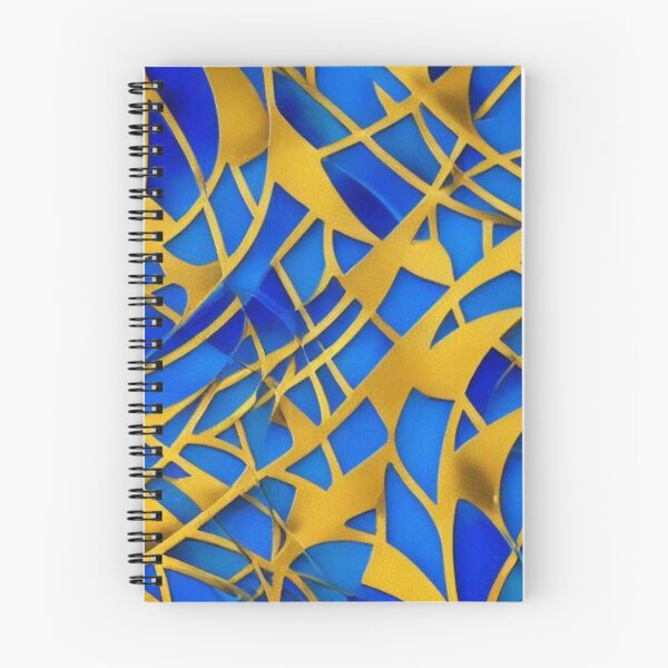 Item preview, Abstract Blue and Gold Inlay Pattern designed and sold by calibrit.