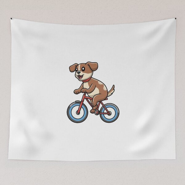 Item preview, Cute Dog Riding a Bicycle designed and sold by vetshop.