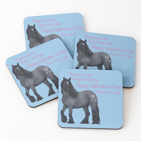 Aperçu de l'œuvre Blue Roan Valentine (avec texte) créée et vendue par Old Water Cryptid .
