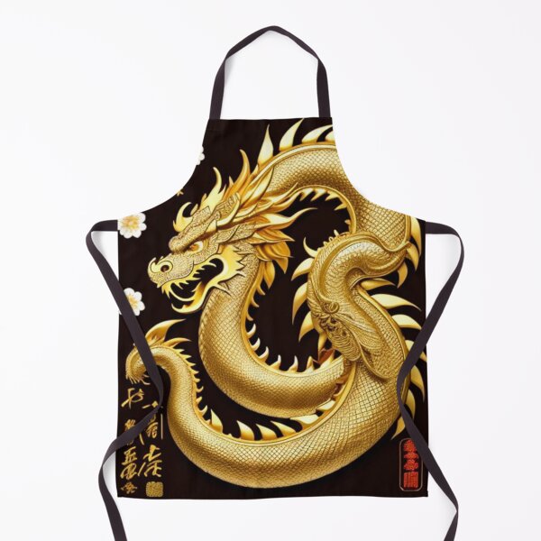 Artikelvorschau, Cooler goldener Drache entworfen und verkauft von Roxburylane.