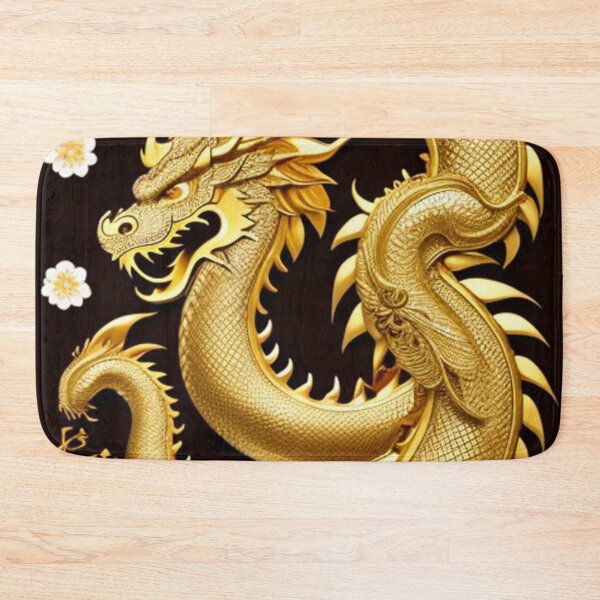 Artikelvorschau, Cooler goldener Drache entworfen und verkauft von Roxburylane.