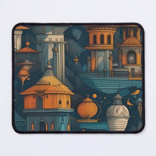 Item preview, pintura de ciudad designed and sold by norachiang.